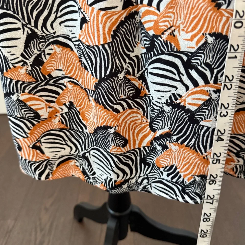 ANTHROPOLOGIE PORRIDGE ZEBRA SKIRT L - Picture 3 of 10